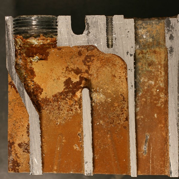 Debris on a heat exchanger