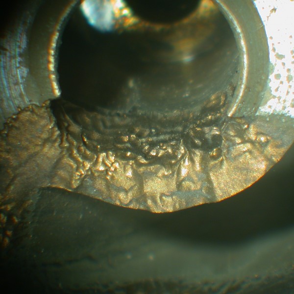 Corroded valve